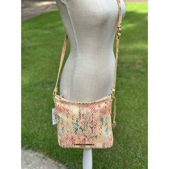 Brahmin Jody Multi Junie Snake Embossed Leather Crossbody H78183000050 NWT - Picture 1 of 16